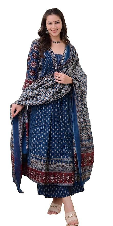 KLOSIA Women's Anarkali Kurta Set